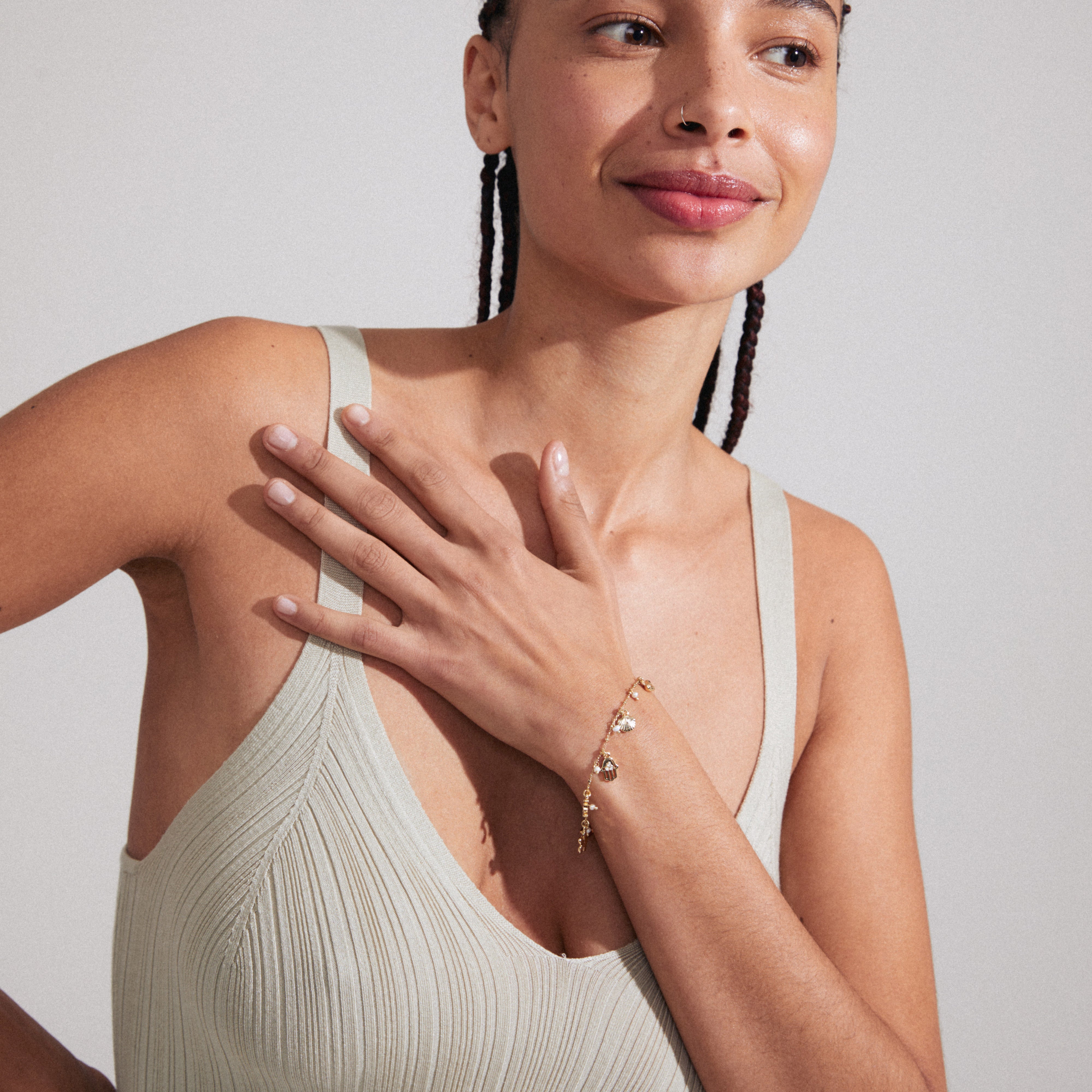 Prucence armbånd - forgyldt